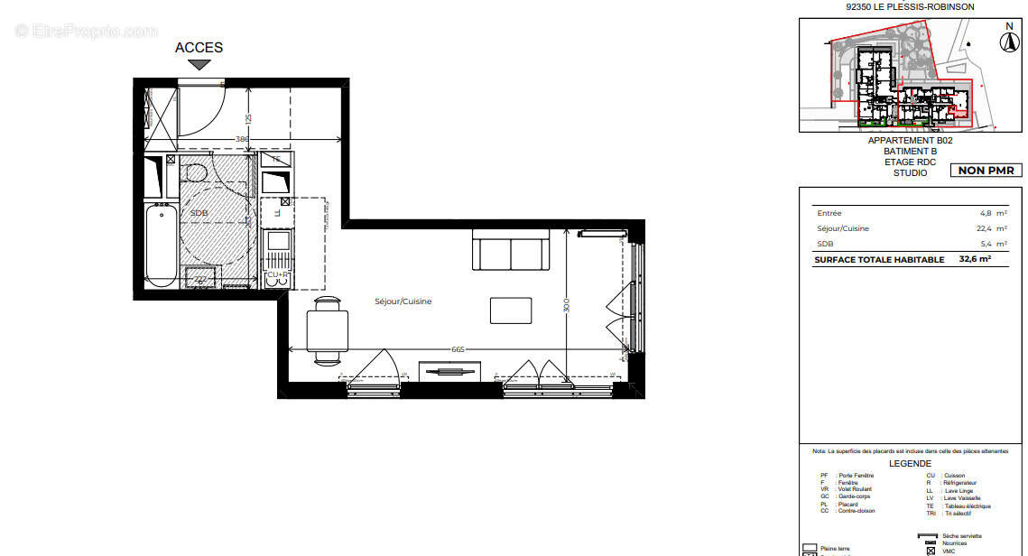 Appartement à LE PLESSIS-ROBINSON