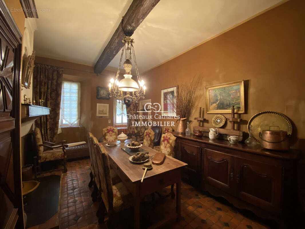 salle à manger - Maison à SAINT-PAUL-DE-FENOUILLET