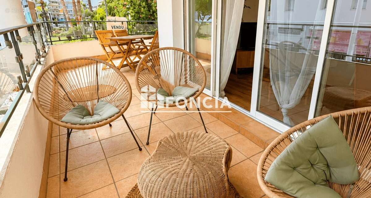 Juan les pins centre, 2 pièces avec terrasse de 20 m2 vue mer - photo 2