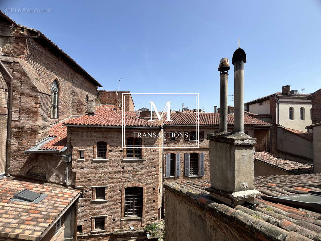 Vue du séjour - Appartement à TOULOUSE