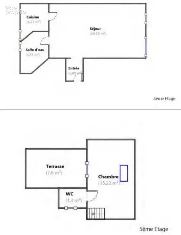 Duplex 50 m² avec terrasse - photo 6