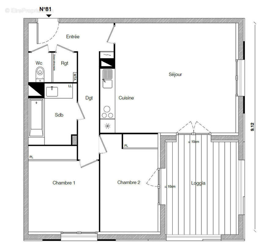 Appartement à TOULOUSE