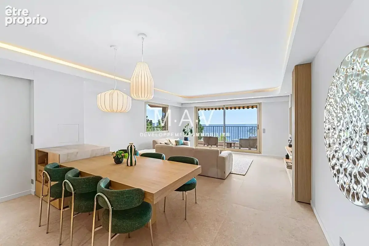 Villefranche-sur-mer/ appartement villa 3 pièces au calme luxueusement rénové terrasses jardin vue mer panoramique piscine - photo 17