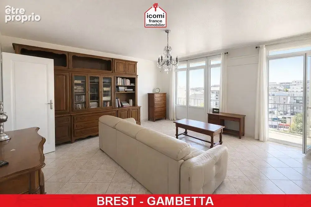 Finistere - brest (29200) - a vendre - appartement - t4 - 2 chambres - vue mer - dalle beton - ascenseur - proche gare - dpe d - - photo 9