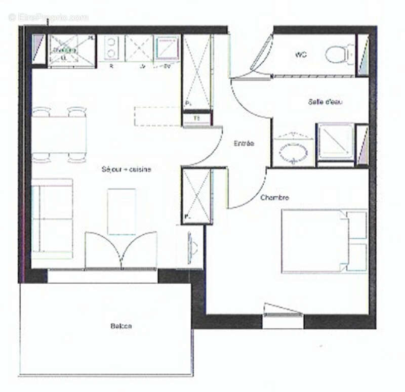 Appartement Bassens 2 pièce(s) 39.60 m2 - photo 2