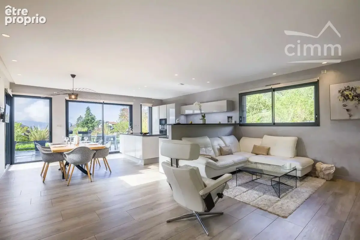Saint-ismier — maison d’architecte contemporaine avec piscine chauffée, climatisation et vue belledonne - photo 3