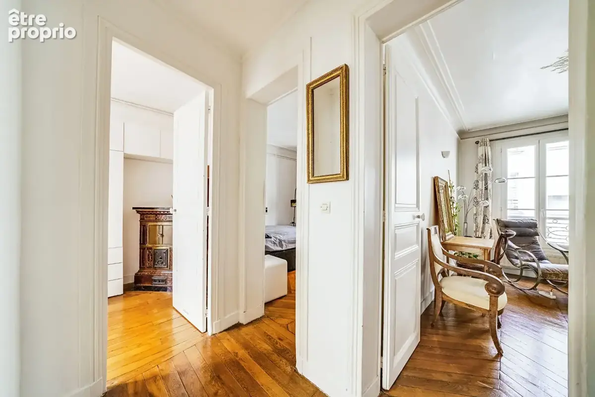 Paris 14ème-Rue Daguerre-76 m2 de charme avec ascenseur,parquet  et cour arborée - photo 8