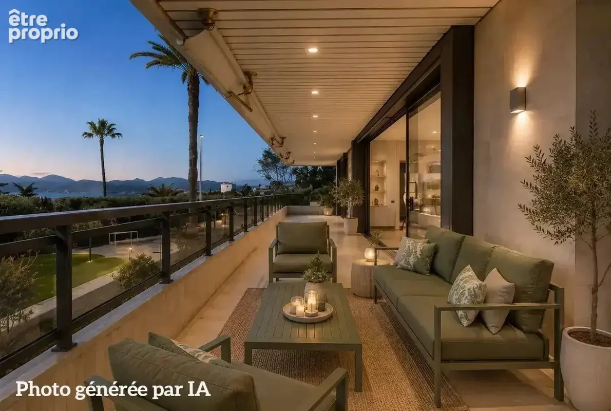 Cannes vente vaste appartement 6 pièces proche plages - photo 3