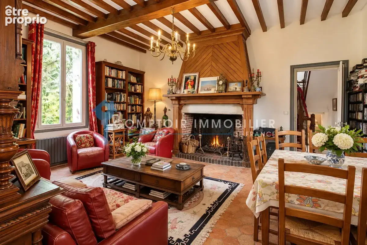 A vendre Eure et Loir (Dpt 28) maison ancienne 190 m2 sur un terrain de 4 381 m2 en bordure du bras de rivière - photo 2