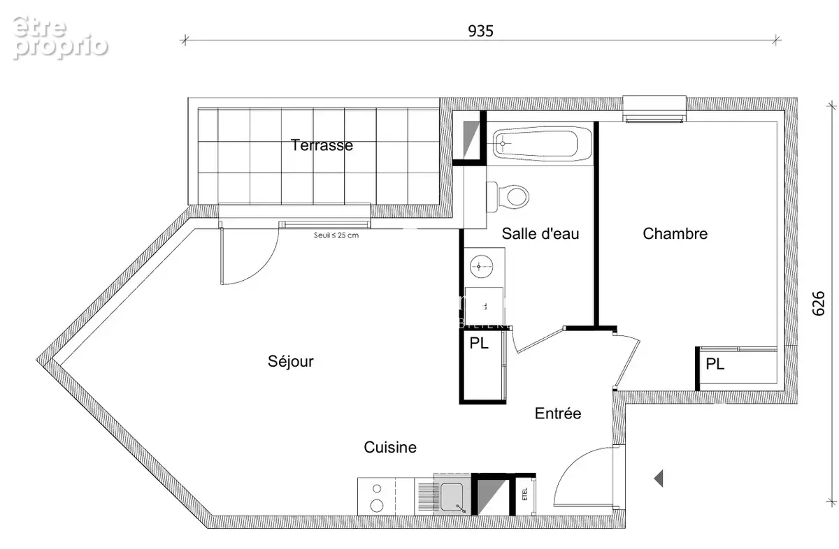 BONNEVILLE CENTRE   Appartement 2 pièces de 47 m2 avec terrasse privative a vendre - photo 5