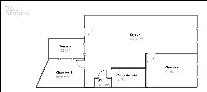 A proximité Notre Dame et de la Seine - 3pièces de 64,26 m² - 2 chambres - photo 9
