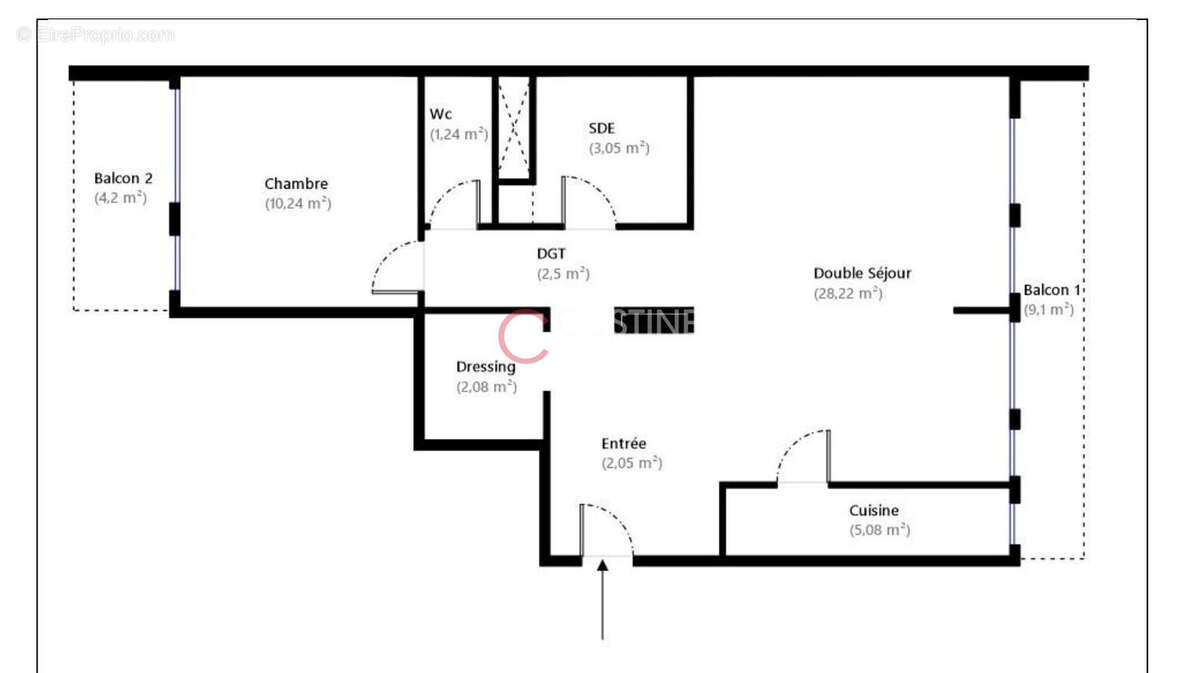 Appartement à PARIS-18E