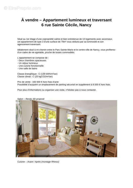 Appartement à NANCY