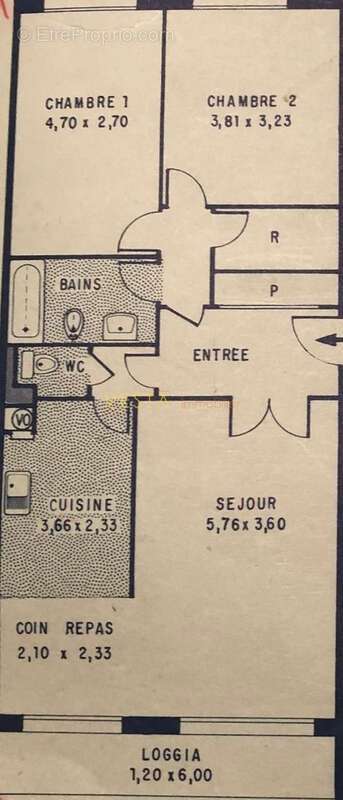plan - Appartement à MONTREUIL
