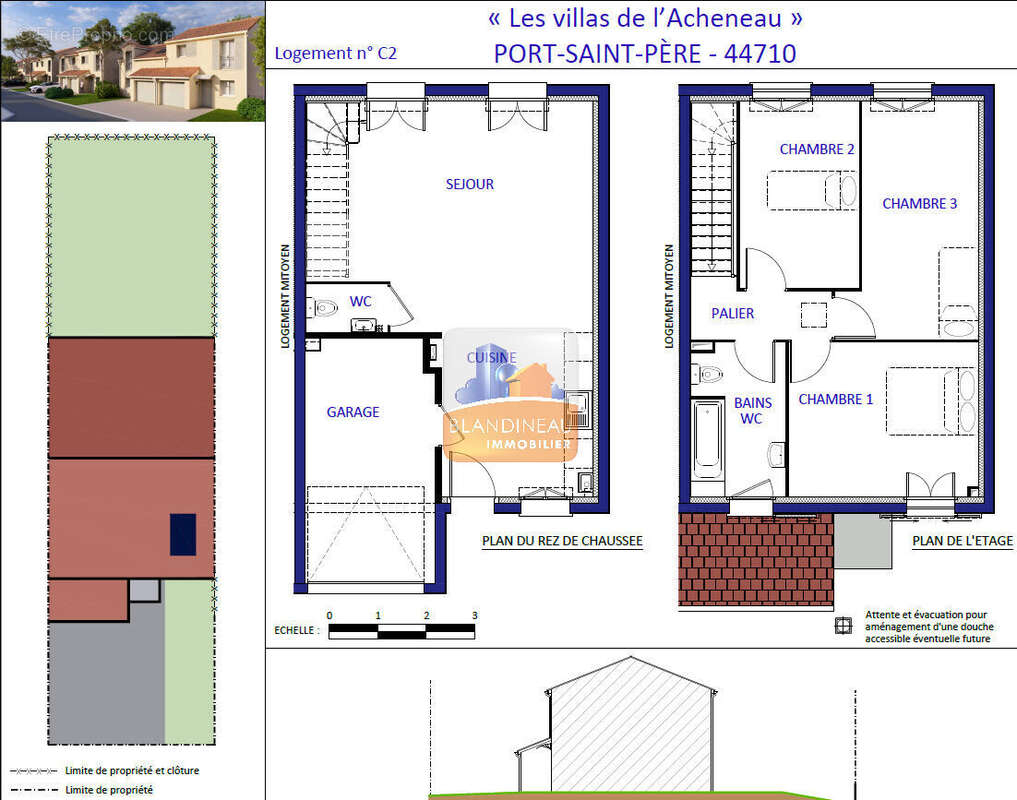 Port st pere - bourg - maison neuve 3 ch + jardin - photo 8