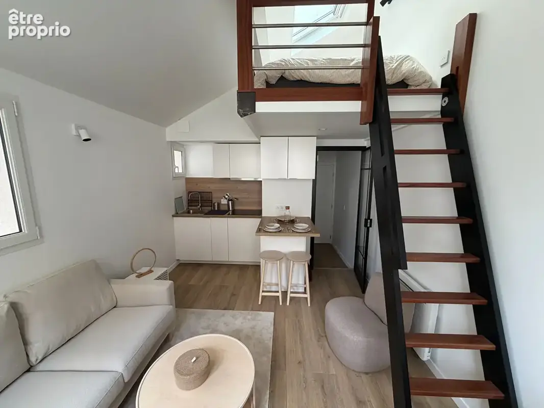 Studio mezzanine avec jardin - photo 3