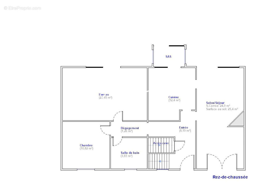 ANNAY - Maison 5 chambres - semi plain pied- jardin - sous-sol - garage - photo 3