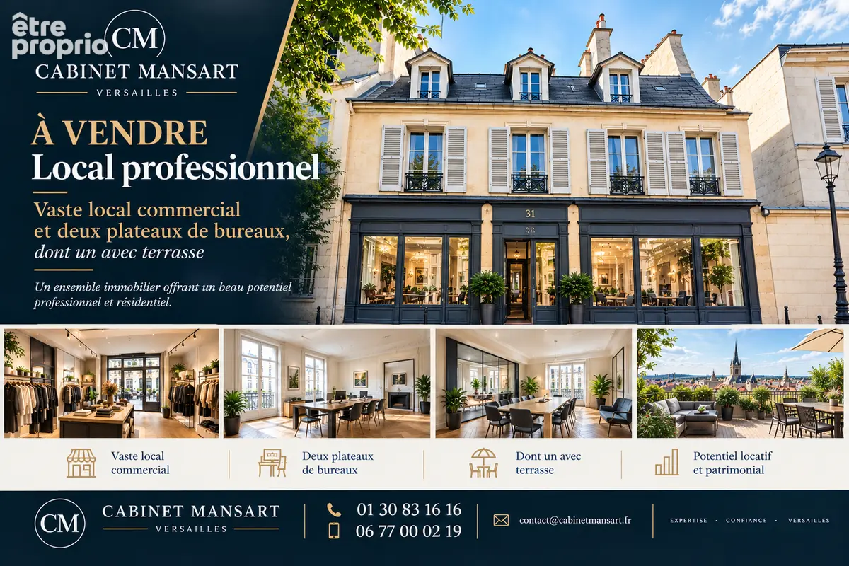 Versailles montreuil immeuble bureau commerce - photo 2