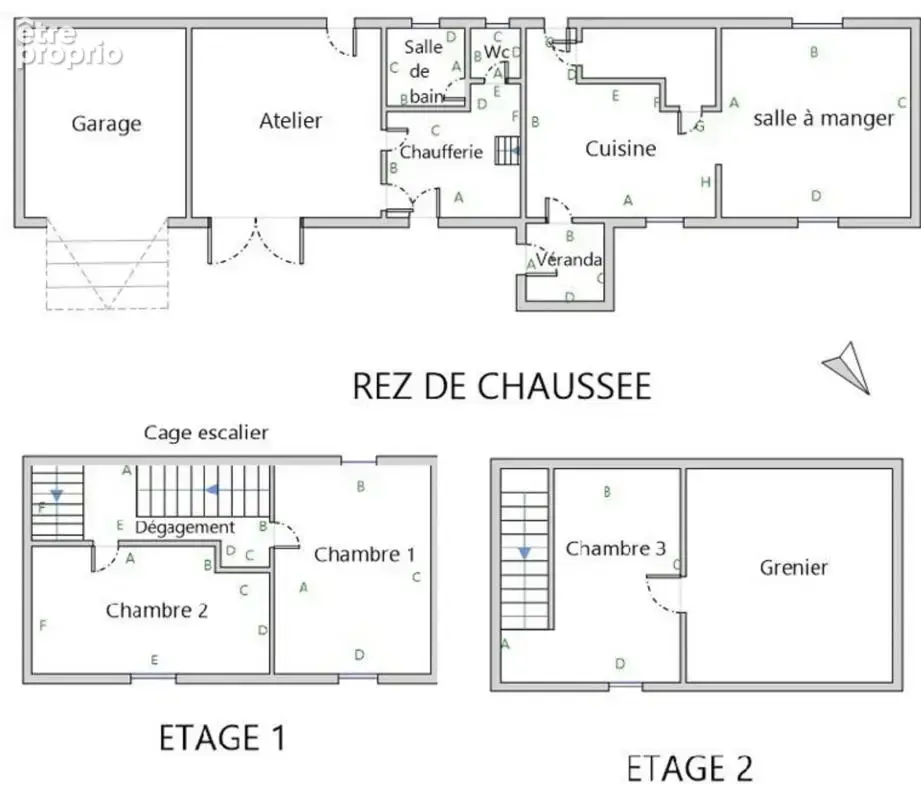 25420 voujeaucourt - maison 93 m² - 3 chambres - garage - atelier - grenier aménageable - photo 12