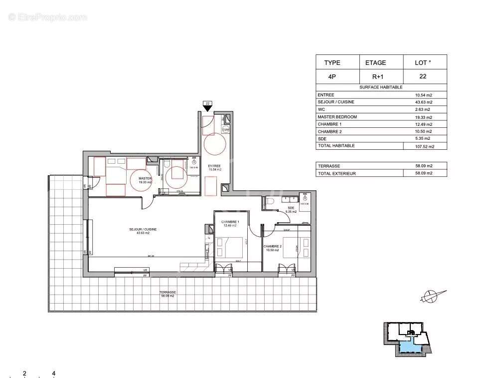 Appartement à CANNES