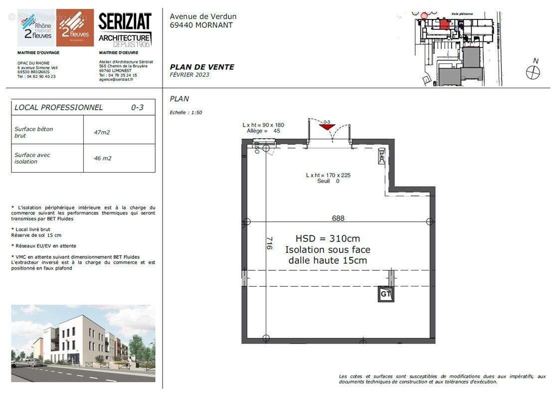 Local commercial 47 m² à vendre – « Pôle santé » à Mornant - photo 6