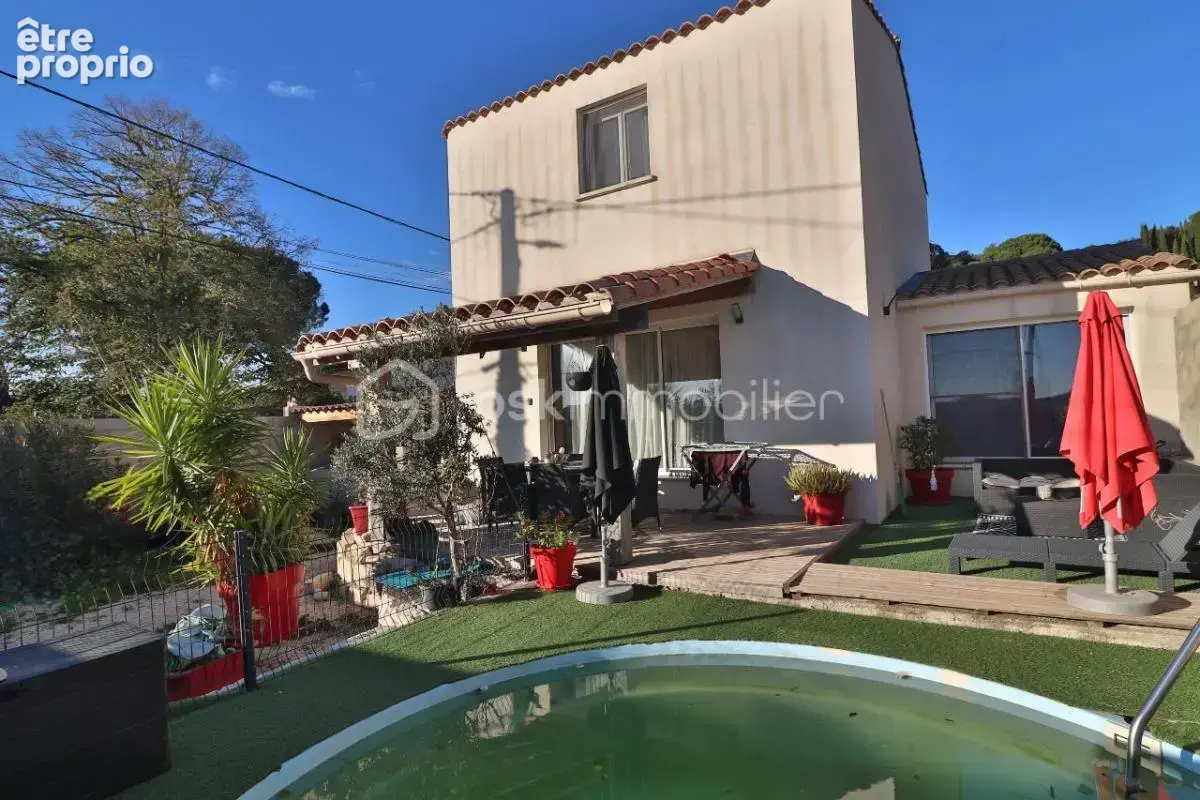 Maison R+1, 112m² habitable sur 320m² de terrain, 3 chambres, piscine - photo 13