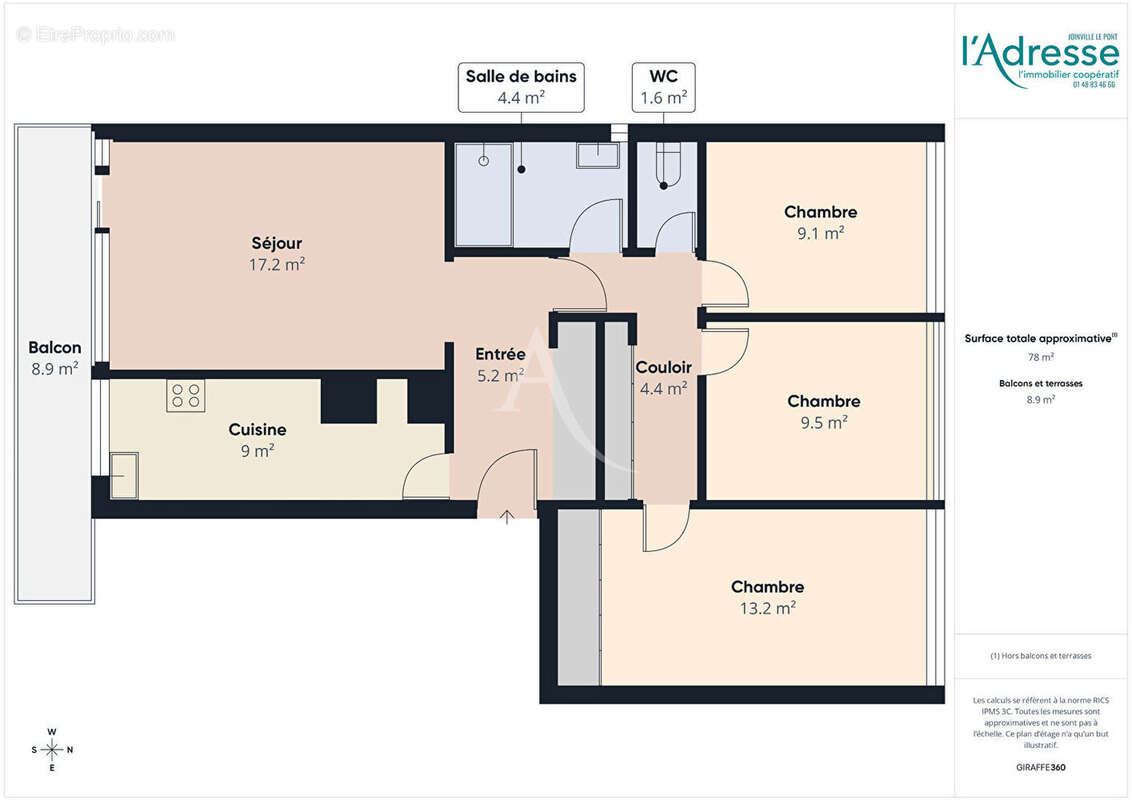 Appartement Joinville Le Pont 4 pièce(s) 78.03 m2 - photo 8