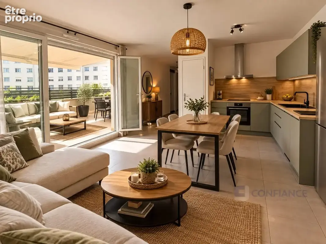 Appartement 3 pièces 63 m² à vendre à Villeurbanne (69100) - photo 2