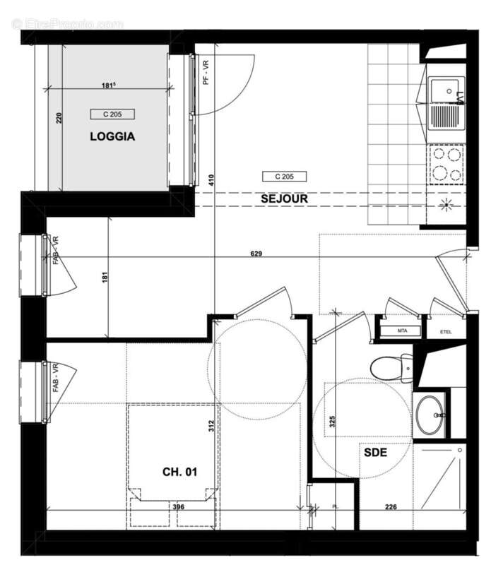 Appartement 38 m² à Lannion  - photo 3