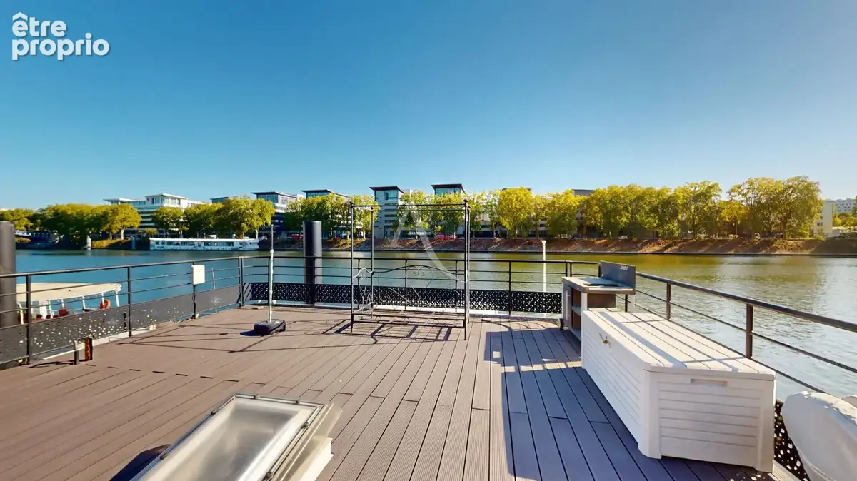 Asnières-sur-seine - maison flottante d'exception - 85 m²  habitable - 3 chambres - terrasses - 550 000 - photo 1
