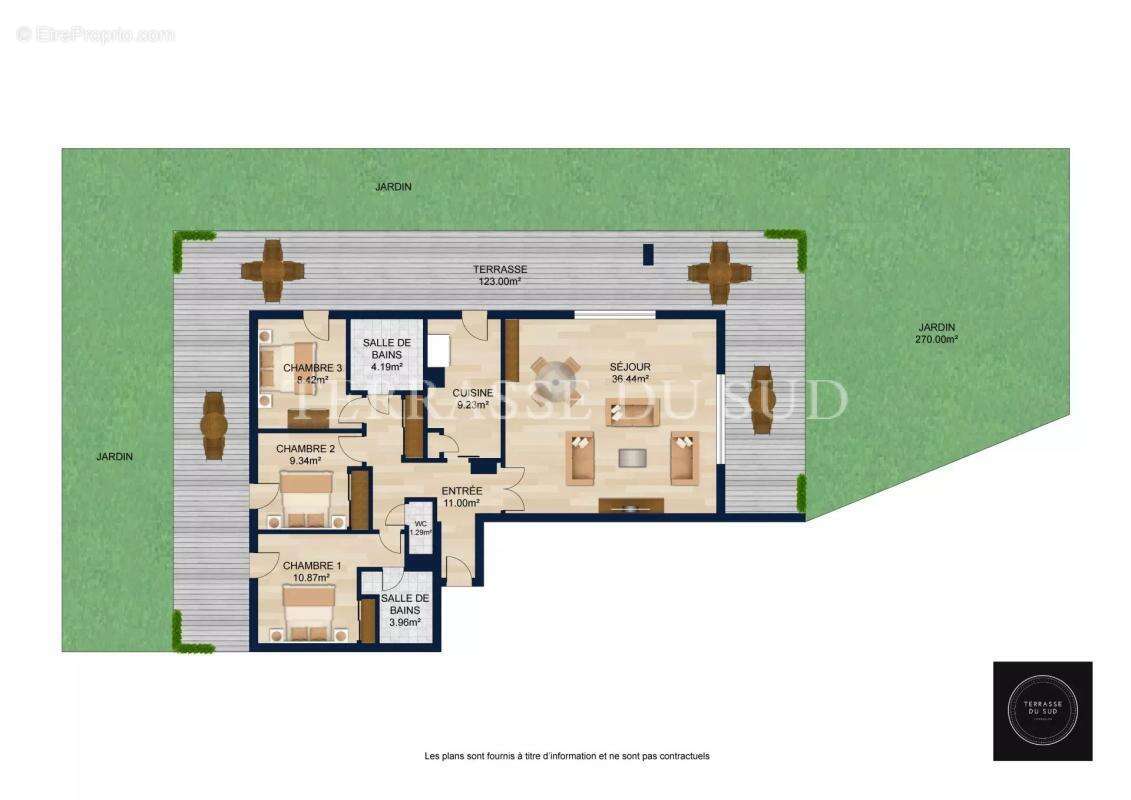 Vente Appartement 4 Pièces, 95 m2 avec 390 m2 de Terrasse et Jardin, Garage - Quartier La Plage - Marseille 8 - photo 4