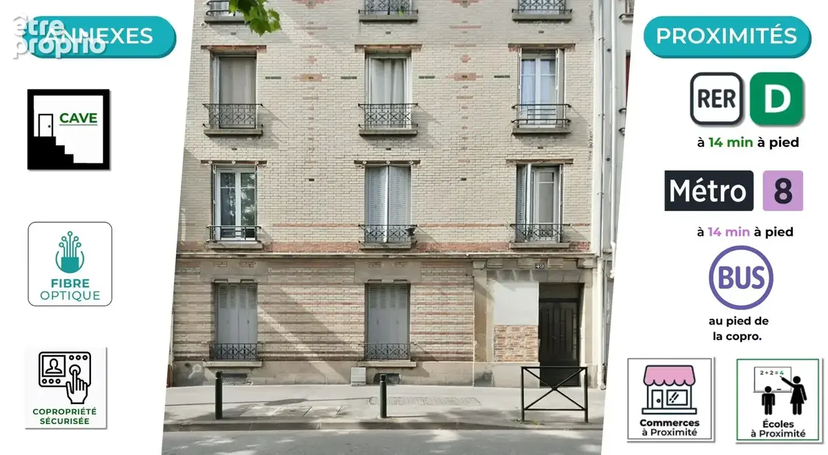 Centre-ville : studio 24m2 + cave - photo 6