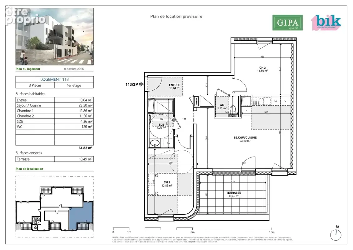 Appartement à SCHILTIGHEIM