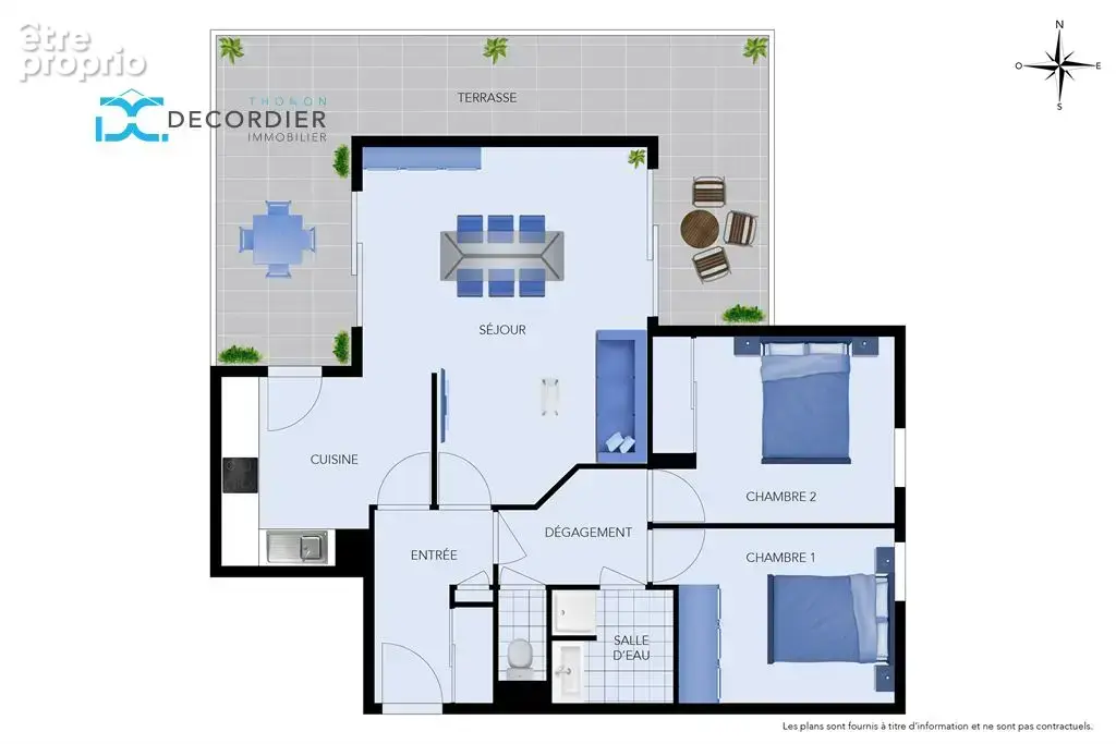 Thonon les bains appartement t3 66 m² - photo 2