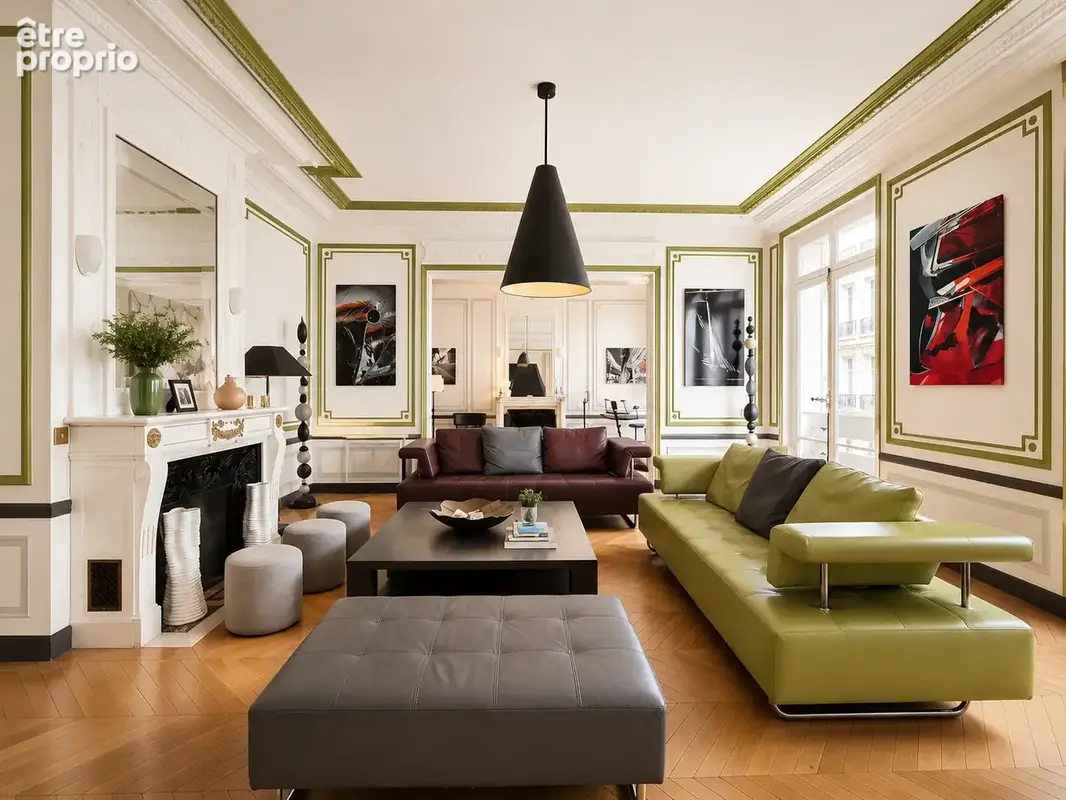 Paris 17e   Plaine Monceau  Élégant appartement familial de 293 m2   7 pièces   1er étage avec ascenseur - photo 2