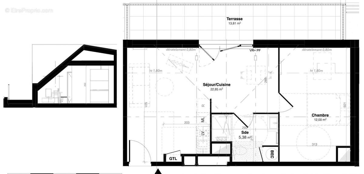 Appartement 40 m² à Perros-Guirec  - photo 3