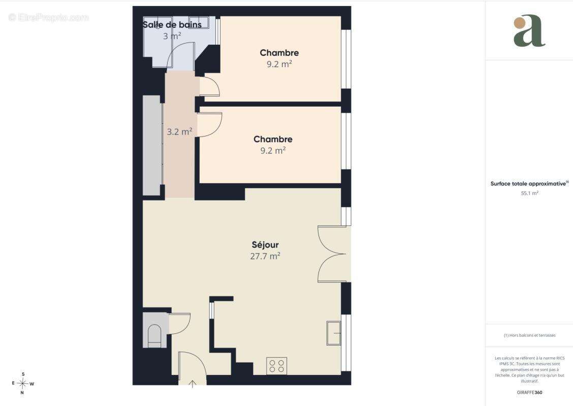 Appartement à PARIS-13E