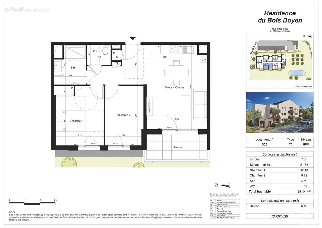 Appartement à MONTCHANIN