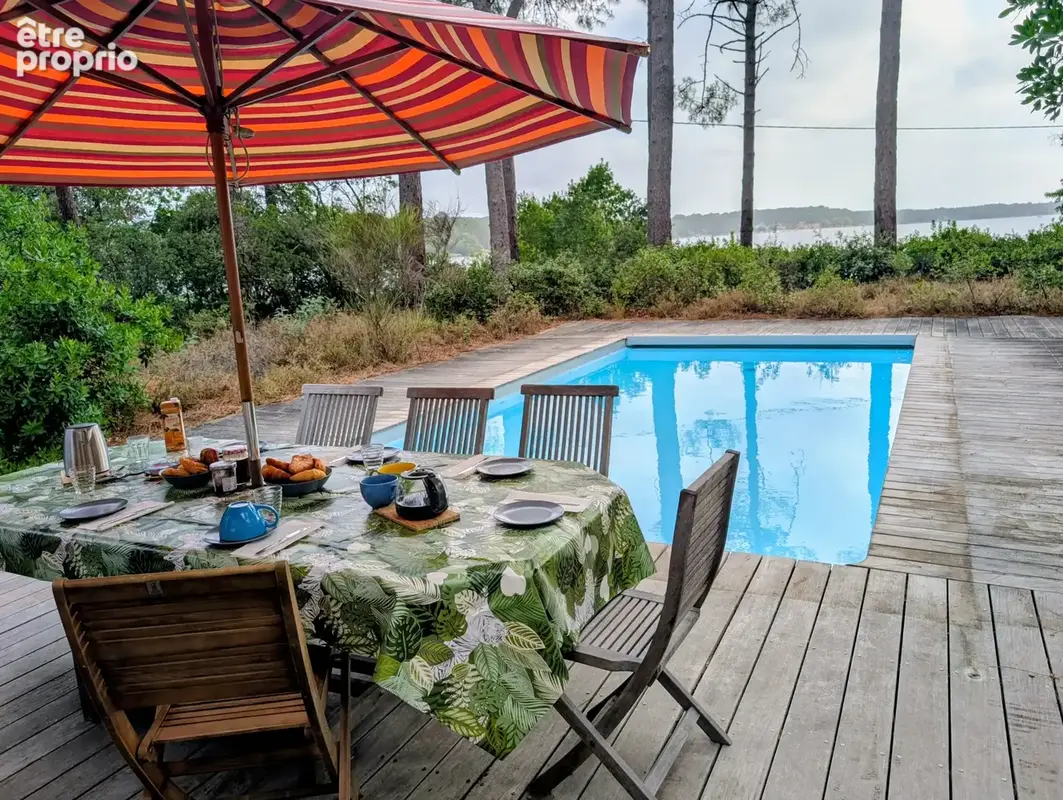 maison et terrain de 3000 m2 face au lac première ligne Lacanau - photo 3