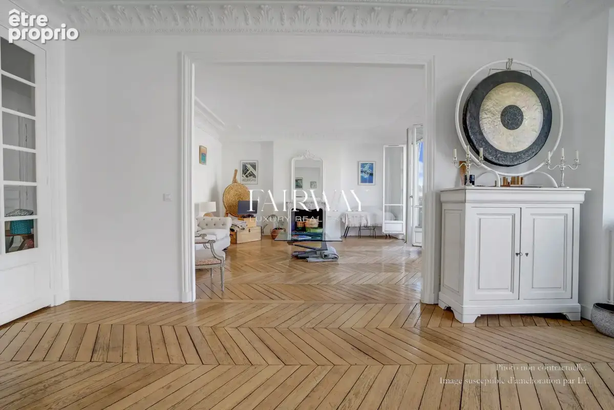Appartement familial  174 m² - étage élevé avec balcon 4 chambres Paris 16ème - Flandrin - photo 4