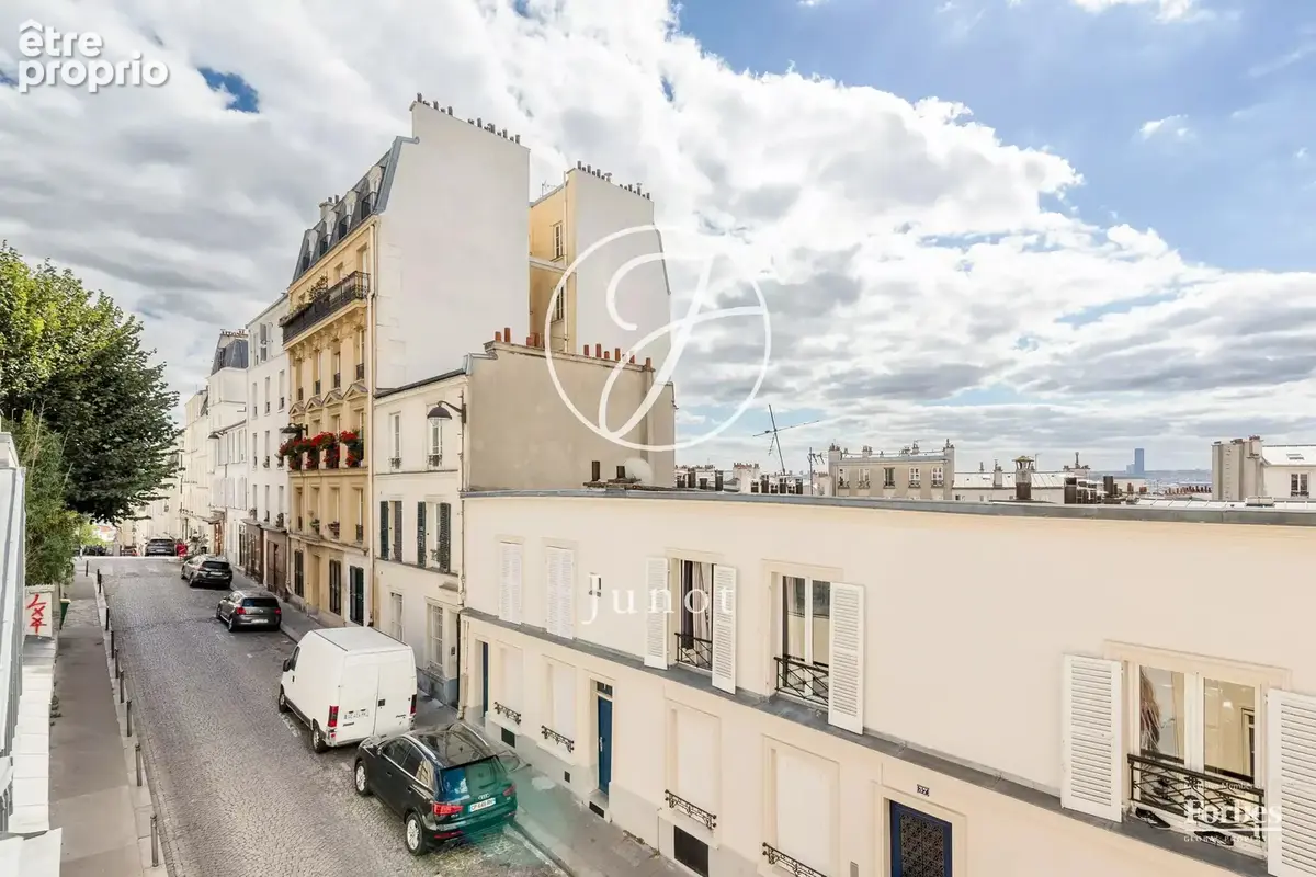 Paris 18e - HAUT MONTMARTRE / RUE BERTHE - Appartement - 2 pièces - 28,15m² Carrez - 1 chambre sur cour arborée - photo 6