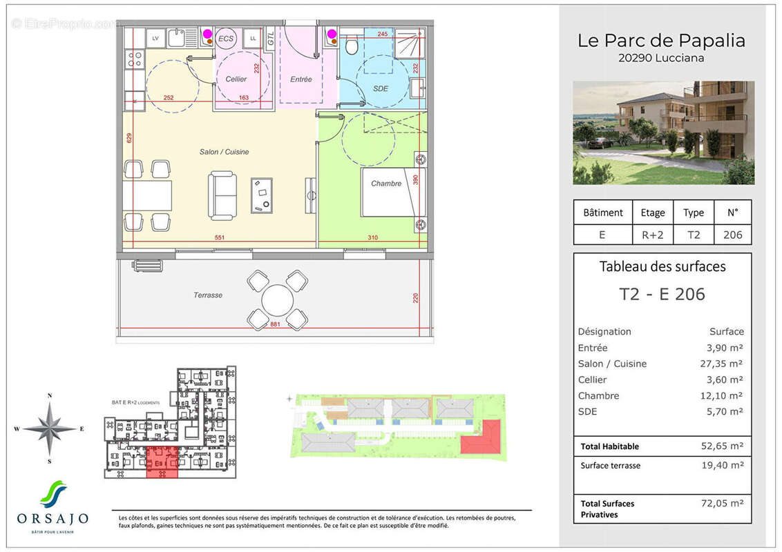 Appartement 53m² à lucciana - photo 2