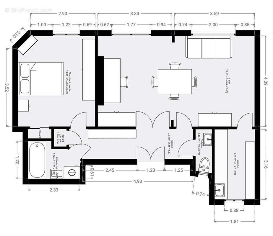 Appartement à PARIS-15E