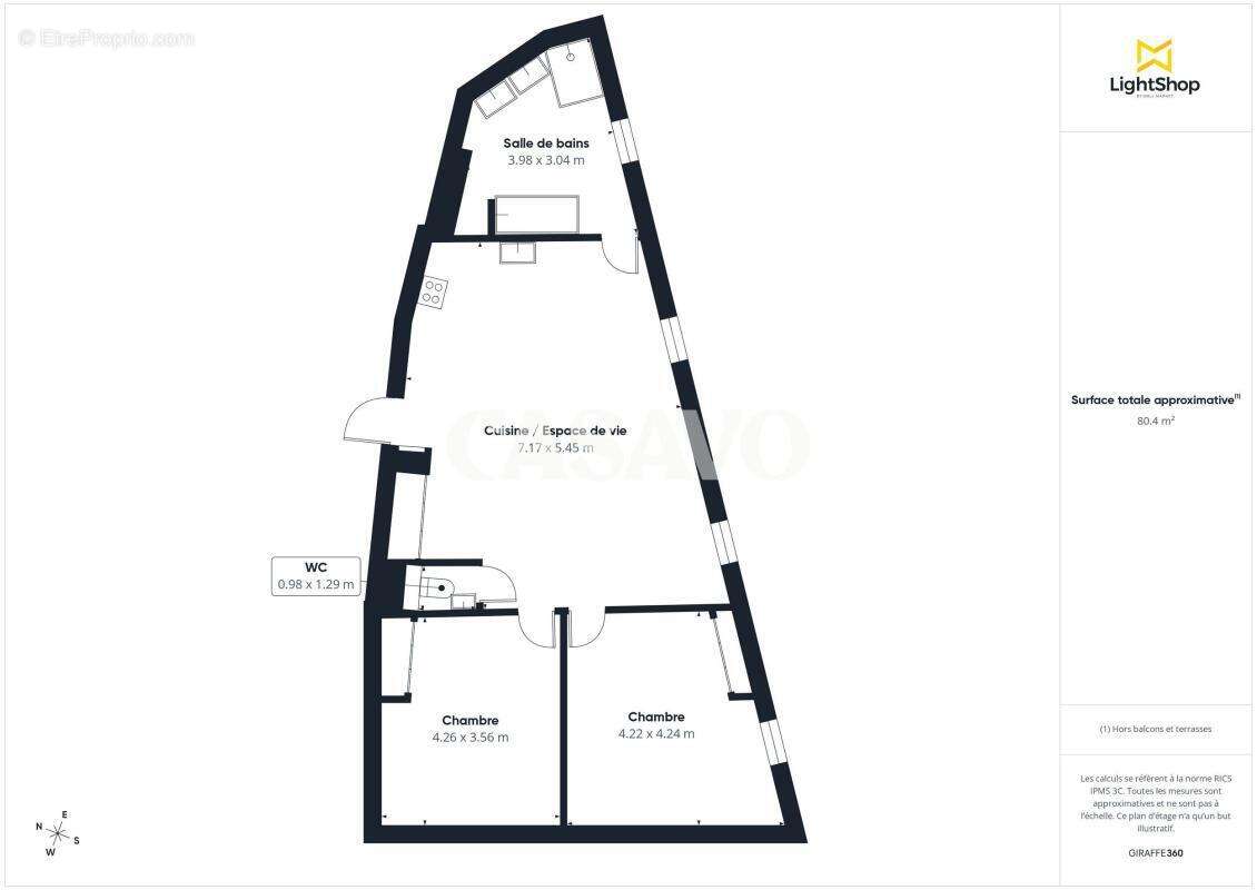 Appartement à LYON-1E