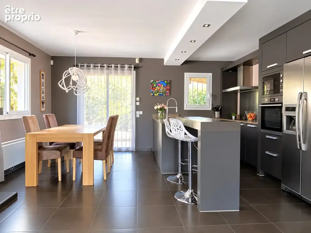 A perpignan route des plages, une villa d'architecte, 160m2 sh, avec piscine - photo 6