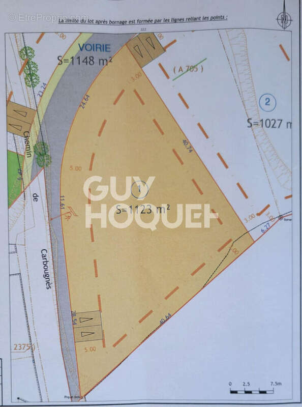 Terrain à SAINT-ANDRE-DE-ROQUELONGUE