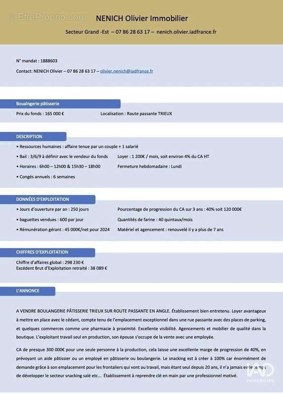 Photo 2 - Commerce à TRIEUX