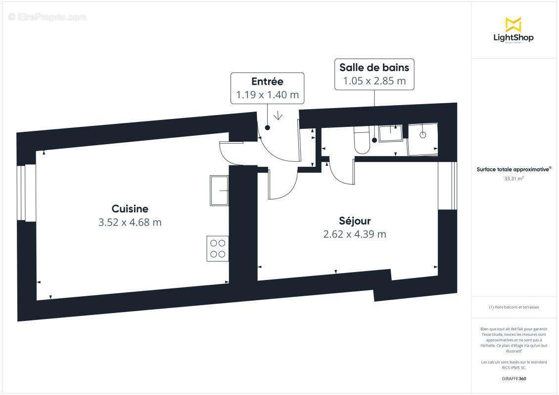 Bel appartement 2 pièces de 32,10 m2 - lumineux et traversant - Entièrement rénové en 2025 - Quartier Gare Nord - Jardin des pla - photo 16