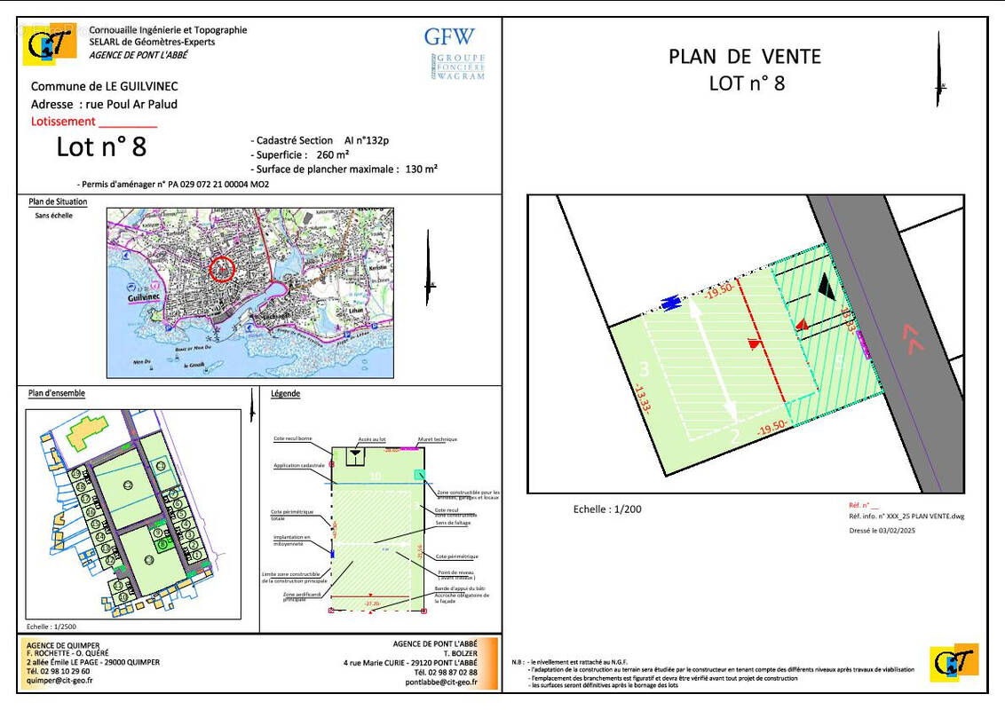 Terrain à GUILVINEC