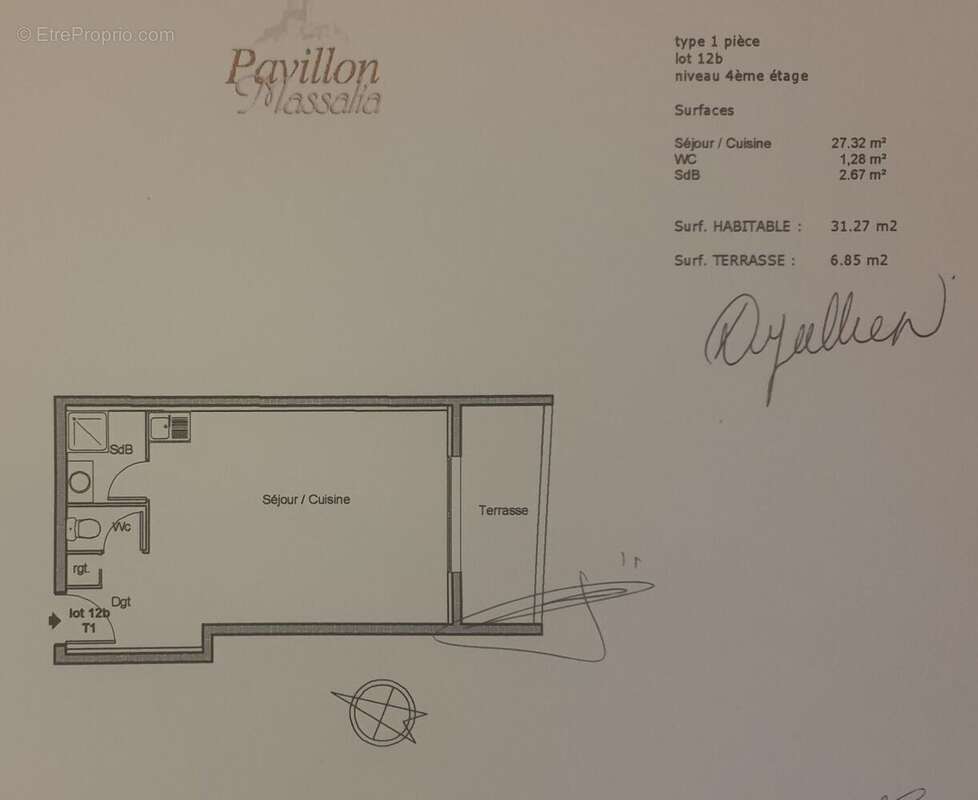 Appartement à MARSEILLE-3E